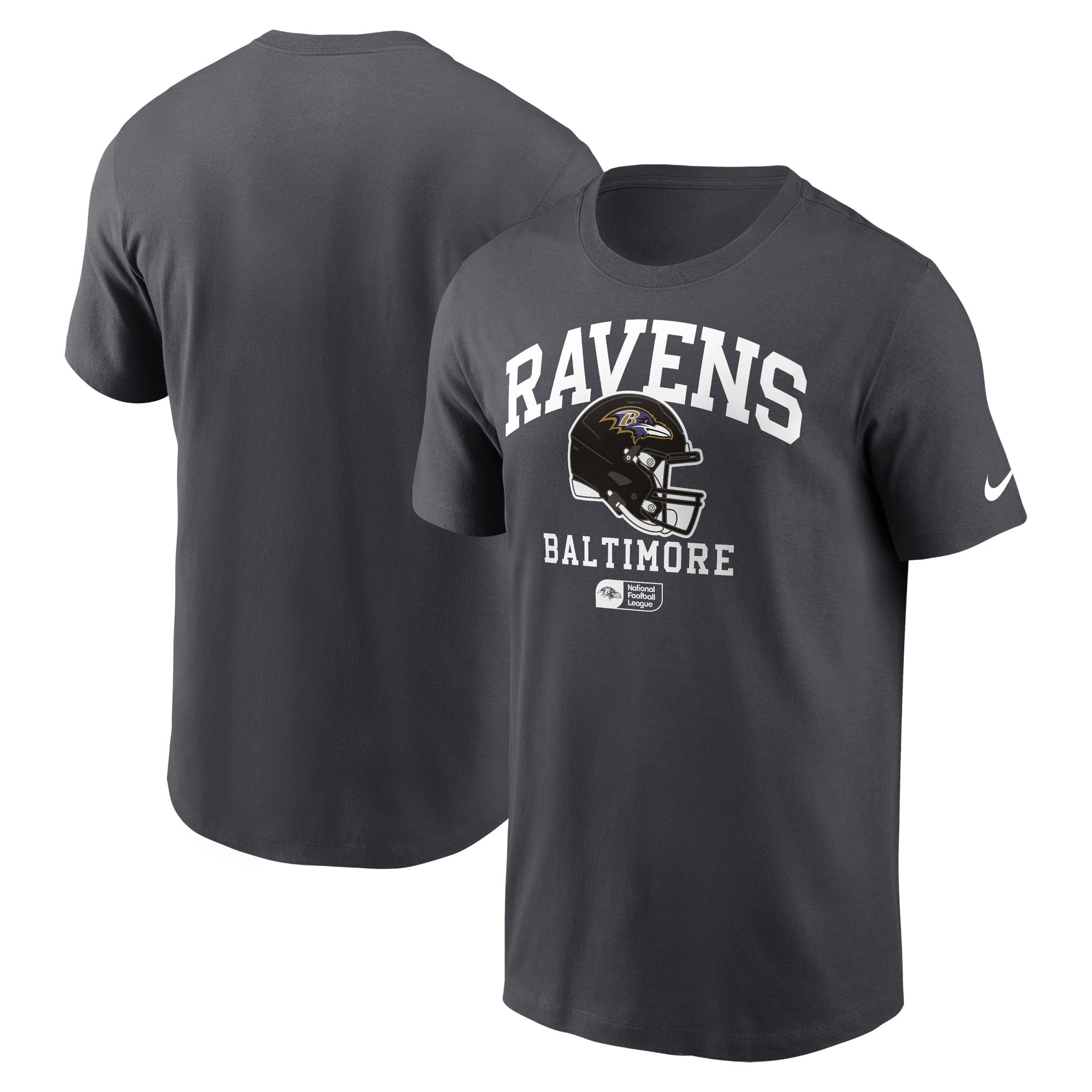Men 2025 NFL Baltimore Ravens Grey T shirts
